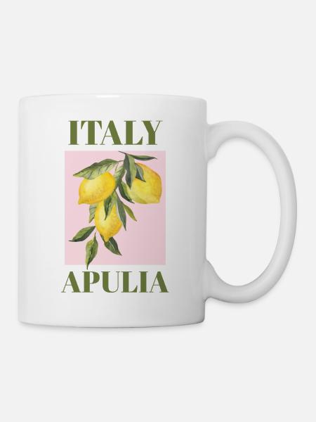 Italien Apulien Urlaub Strand Zitronen Apulien - Tasse - Weiß