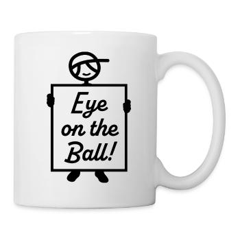 Œil sur la balle - Mug blanc - blanc - Droite