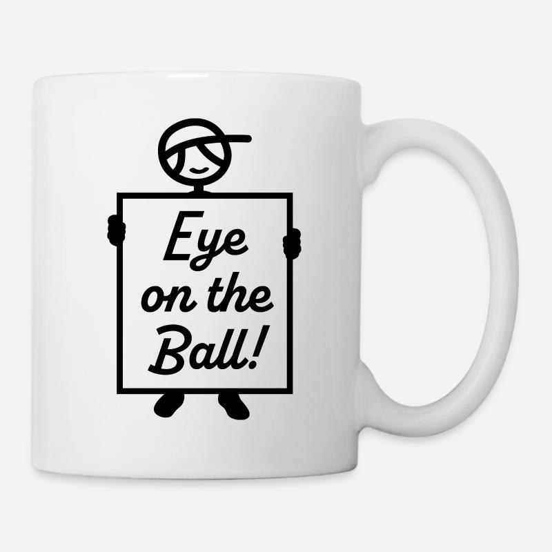 Œil sur la balle - Mug blanc - blanc