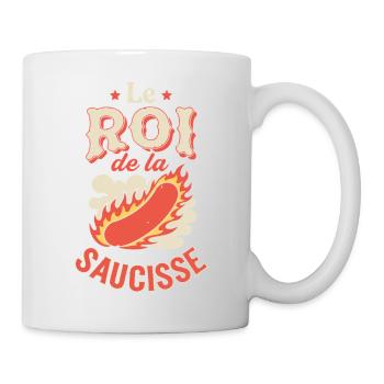 Le Roi de la Sauce Flamme - Mug blanc - blanc - Droite