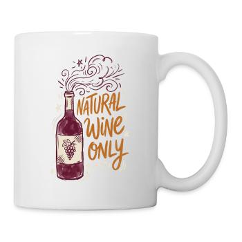 Vin naturel uniquement - Mug blanc - blanc - Droite
