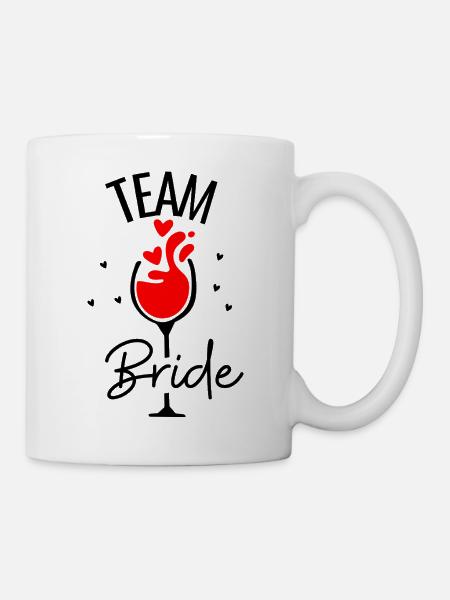 Team Bride Wine - Tasse - Weiß