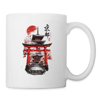 Japan Kyoto Tempel Tori - Tasse - Weiß - Rechts