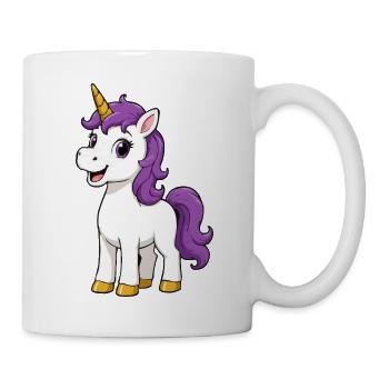 Unicorn with purple mane - Mug - white - Right