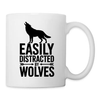 Paroles des loups Drôle de loup Don - Mug blanc - blanc - Droite