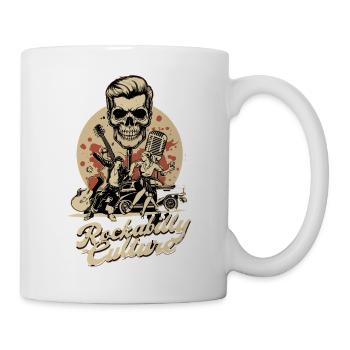 Rockabilly Culture Musik Retro Vintage Rock’n’Roll - Tasse - Weiß - Rechts
