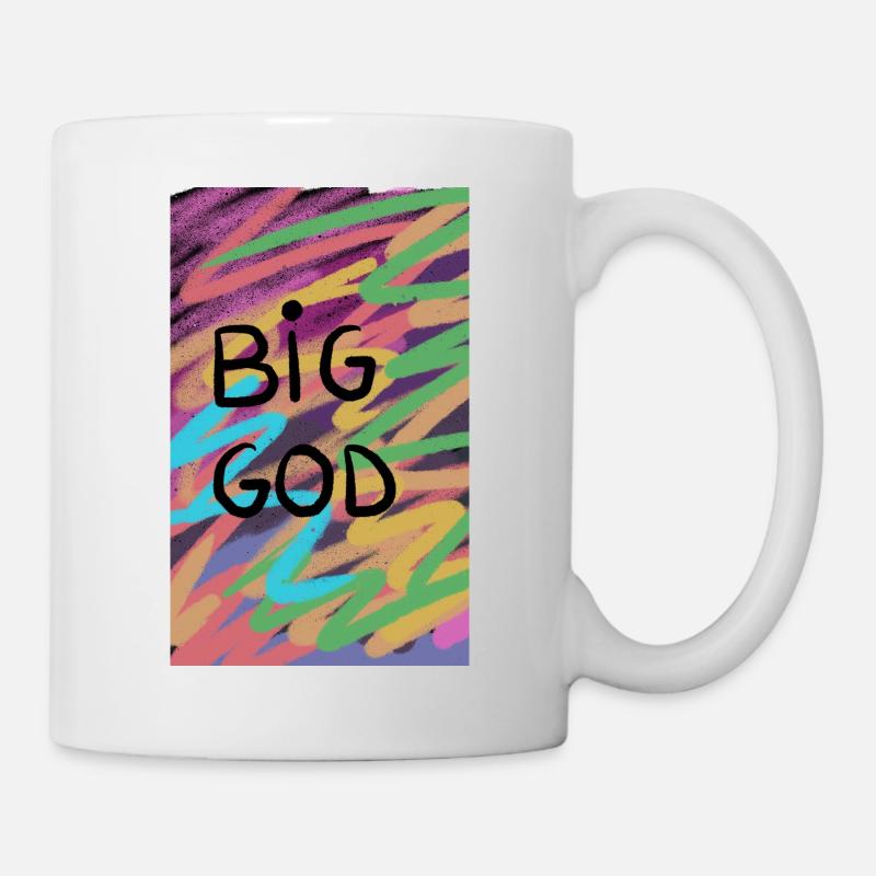 Big God Retro - Tasse - Weiß