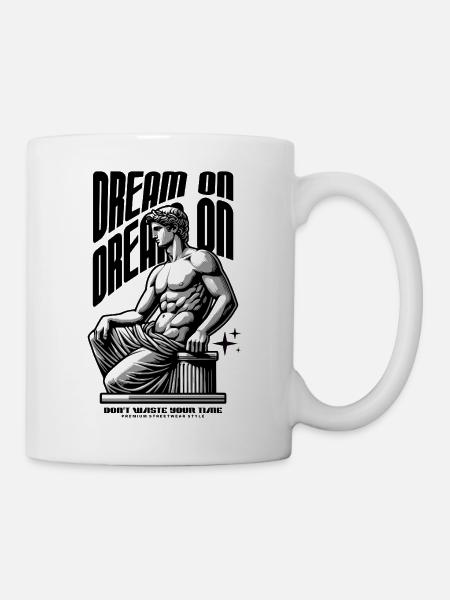 Dream On Skulptur Print - Tasse - Weiß