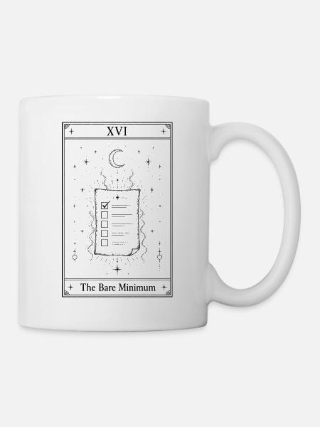 Das absolute Minimum | Tarotkarte - Tasse - Weiß