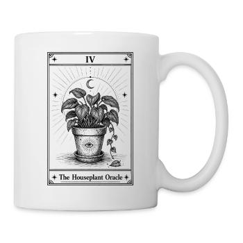 Oracle des plantes | Plantes d’intérieur de cartes de tarot - Mug blanc - blanc - Droite