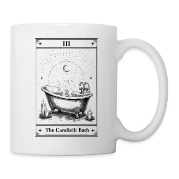 Candle bath | Tarot Card Wellness Humor - Mug - white - Right