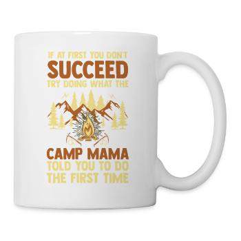 Camping Mom Mother Life Forest Camper - Mug - white - Right