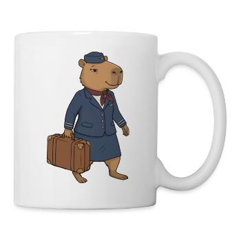 Camel Flight Attendant Vintage - Mug - white - Right