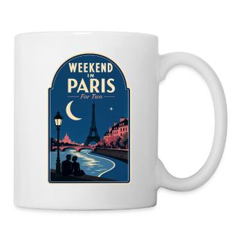Week-end à Paris pour deux escapades romantiques à Paris - Mug blanc - blanc - Droite