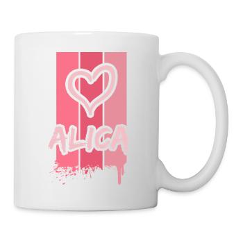 Alica comme idée de cadeau - Mug blanc - blanc - Droite