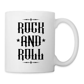 Rock'n'Roll-Gotik-Typografie-Design - Tasse - Weiß - Rechts