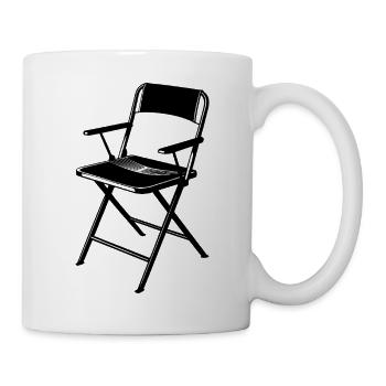 Metallklappstuhl - Tasse - Weiß - Rechts