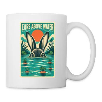 OREILLES AU-DESSUS DE L’EAU - Mug blanc - blanc - Droite