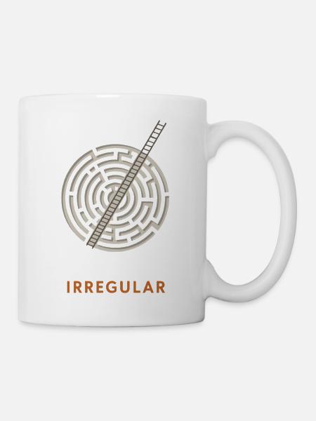 Think Irregular: Labyrinth Leiter - Tasse - Weiß
