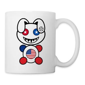 Foot Plush : Americanny - Mug blanc - blanc - Droite