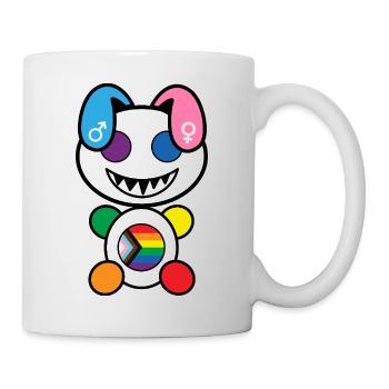 Pride Plush: Freundlich - Tasse - Weiß - Rechts