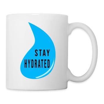 Stay Hydrated Water Drop Design – Fitness Quote - Tasse - Weiß - Rechts