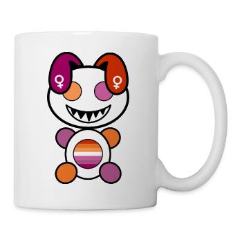 Pride Plush as Lesbinny - Mug - white - Right