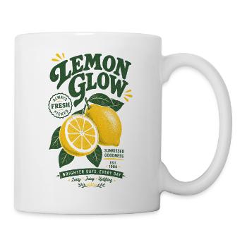 Lemon Glow Citrus Vintage Graphic - Mug - white - Right