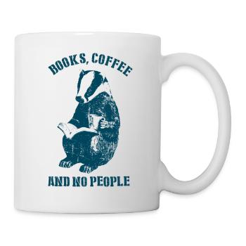 Books Coffee And No People Dachs - Tasse - Weiß - Rechts