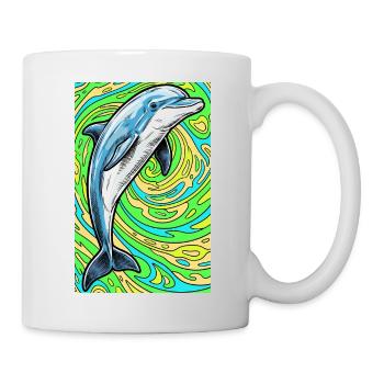 dauphin - Mug blanc - blanc - Droite