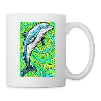 dauphin - Mug blanc - blanc - Droite