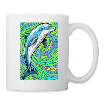 dauphin - Mug blanc - blanc - Droite