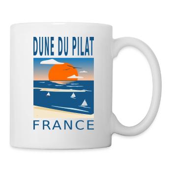 Dune du Pilat Sunset France - Mug blanc - blanc - Droite