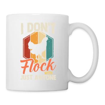 Élevage de coqs, volaille, poulet - Mug blanc - blanc - Droite