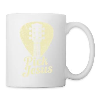 Pick Jesus Christian Faith Prayer - Tasse - Weiß - Rechts