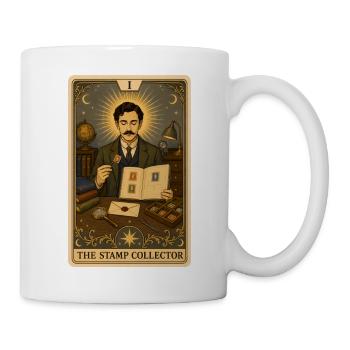 Stamp Collector | Philately Tarot - Mug - white - Right