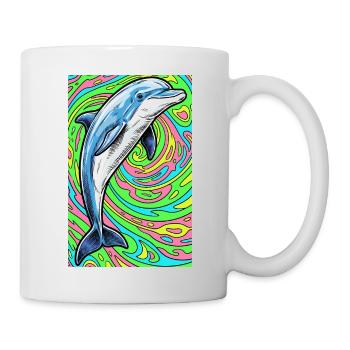 Delfin - Tasse - Weiß - Rechts