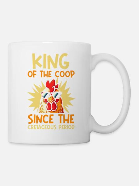 Farmer Rooster Flock Poultry Chicken - Tasse - Weiß