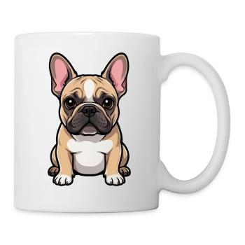Französische Bulldogge Geschenk Hundeliebhaber  - Tasse - Weiß - Rechts