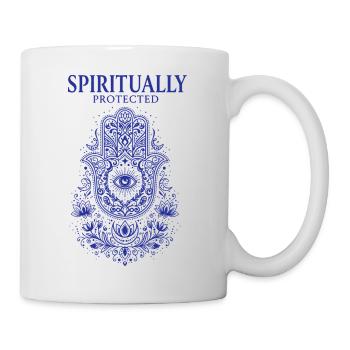 Spirituality Spiritually Protected Sacred Geometry - Mug - white - Right