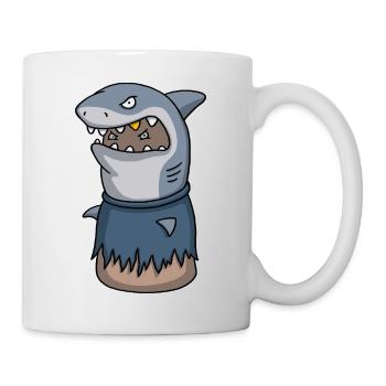 Sharkov – Personnage du pouce de dessin animé - Mug blanc - blanc - Droite