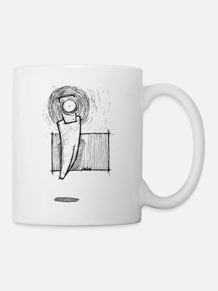 Levitating eye projection - Mug - white