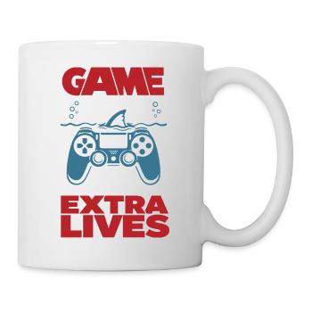 Game Over Extra Lives Gamer Spruch - Mug - white - Right