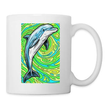 dauphin - Mug blanc - blanc - Droite
