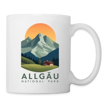 Allgäu National Park | Vintage Mountain - Mug - white - Right