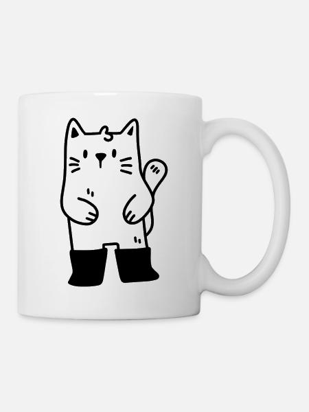 Cat in boots - Mug - white