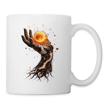 Solarbiomechanische Hand - Tasse - Weiß - Rechts