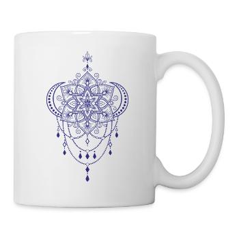 Spiritualität Heilige Geometrie Lotusblume Zen - Tasse - Weiß - Rechts