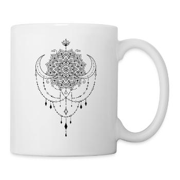 Spiritualité Fleur de Lotus Géométrie Sacrée Zen - Mug blanc - blanc - Droite