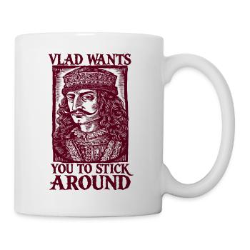 Vlad veut te garder - Mug blanc - blanc - Droite